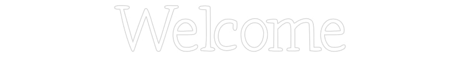 Neon personalizzato: Welcome