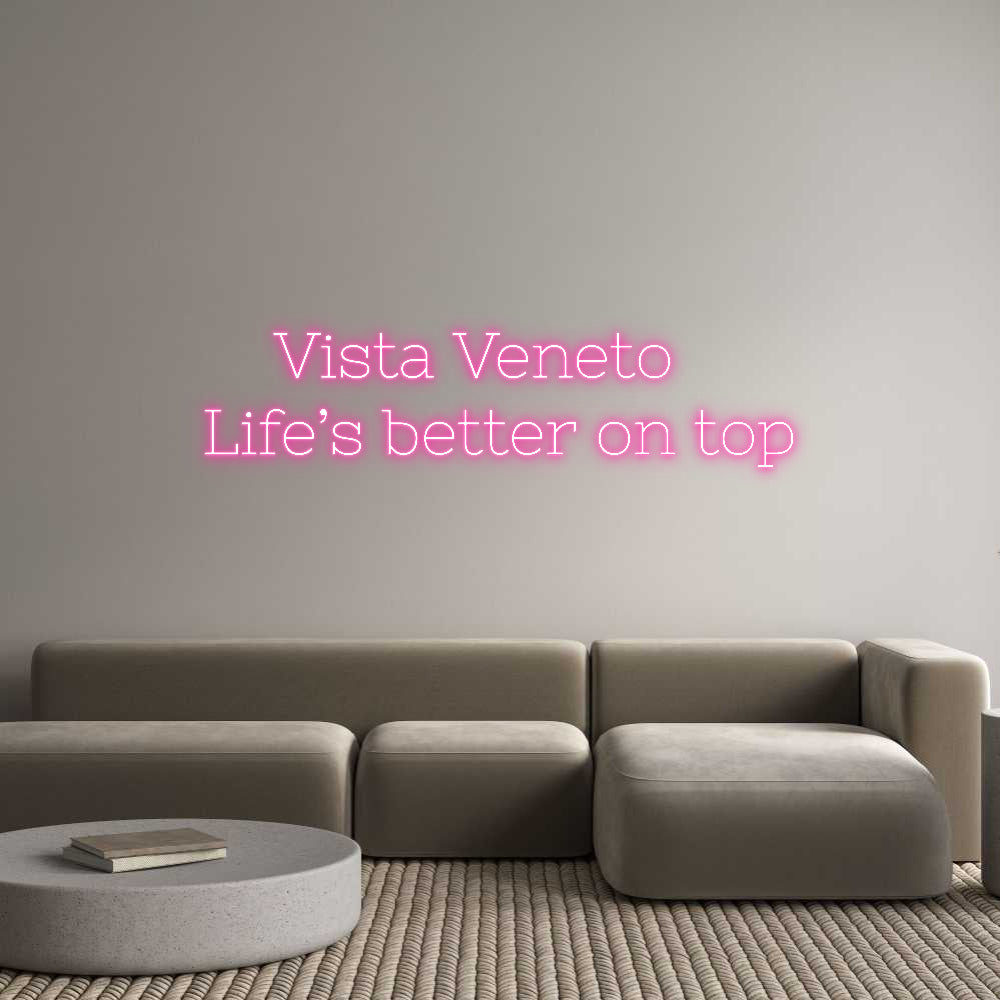 Neon personalizzato: Vista Ven...