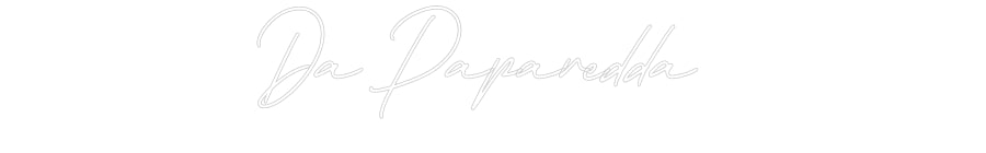 Neon personalizzato: Da Paparedda