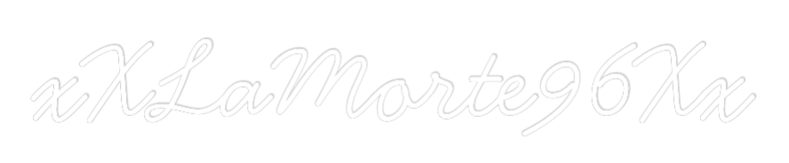 Neon personalizzato: xXLaMorte96Xx
