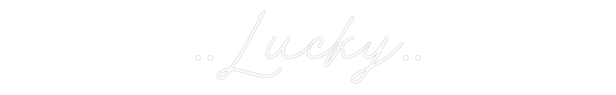 Neon personalizzato: ..Lucky..