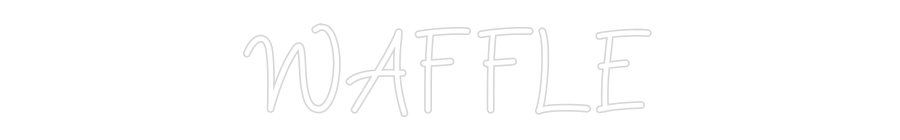 Neon personalizzato: WAFFLE