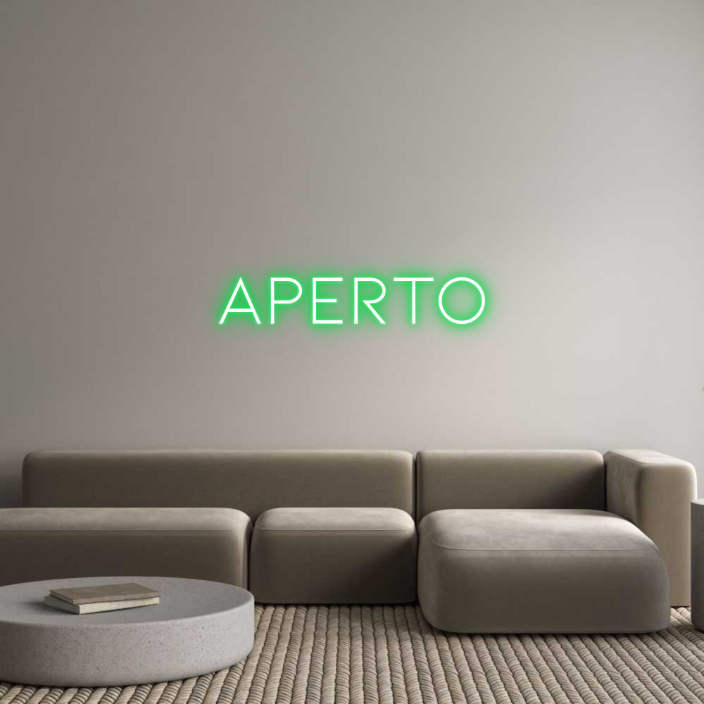 Neon personalizzato:
APERTO