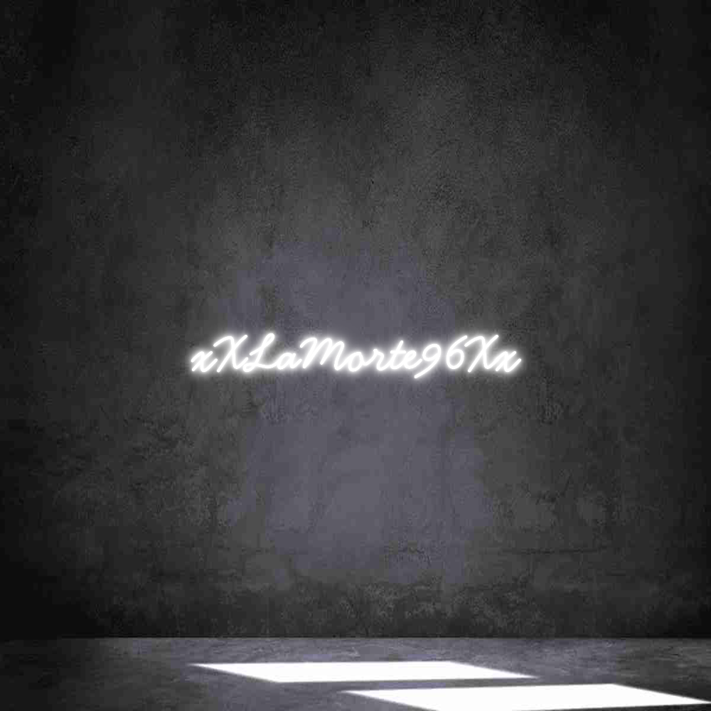 Neon personalizzato: xXLaMorte96Xx