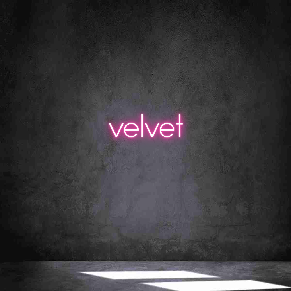 Neon personalizzato: velvet