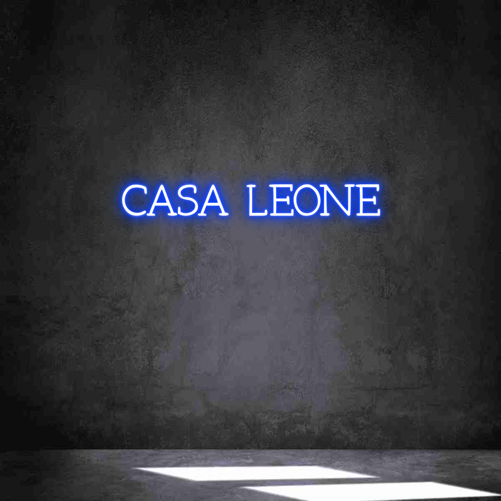 Neon personalizzato: CASA LEONE