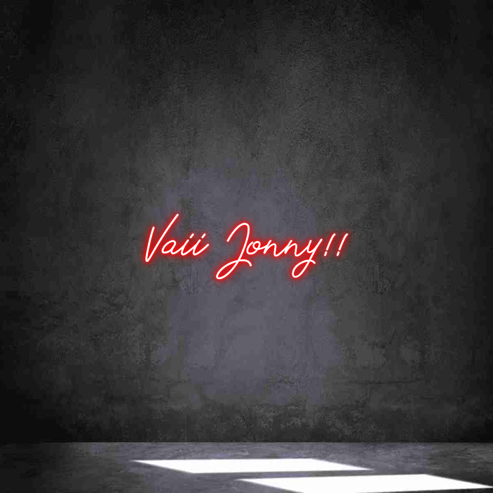 Neon personalizzato: Vaii Jonny!!
