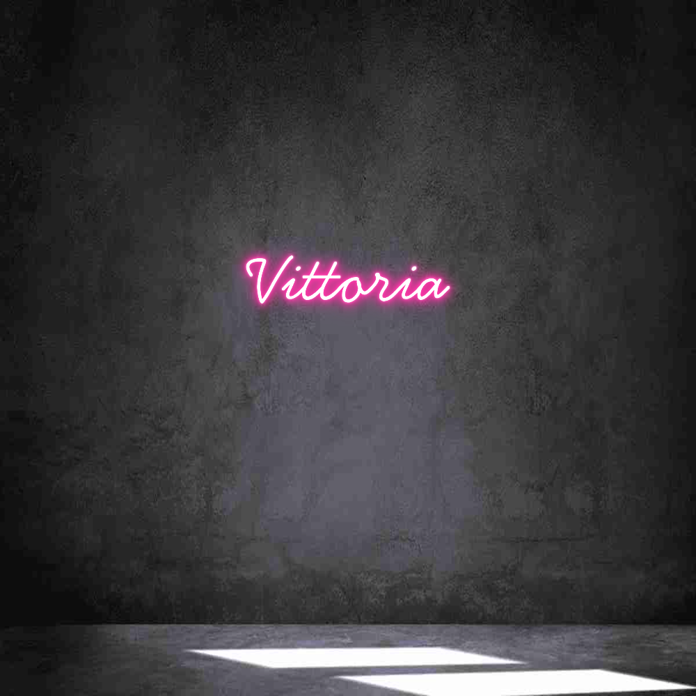 Neon personalizzato: Vittoria
