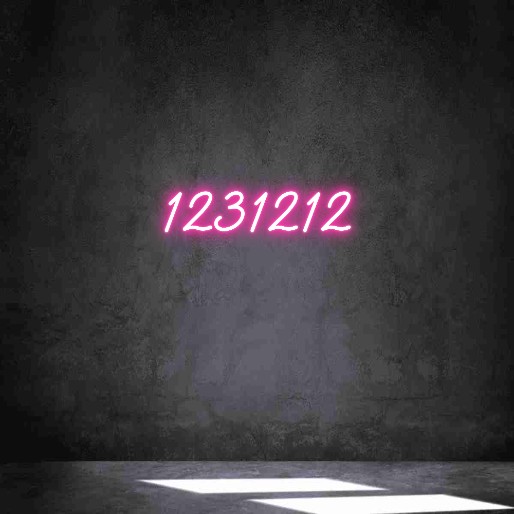 Neon personalizzato: 1231212