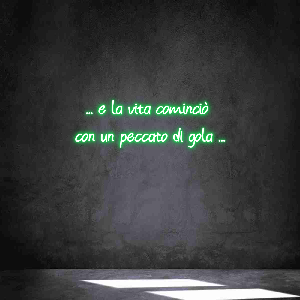 Neon personalizzato: ... e la vita...