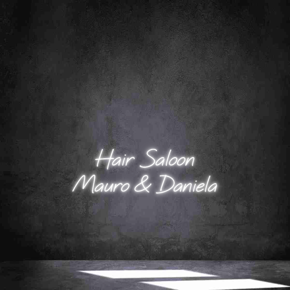 Neon personalizzato:
Hair Saloon...