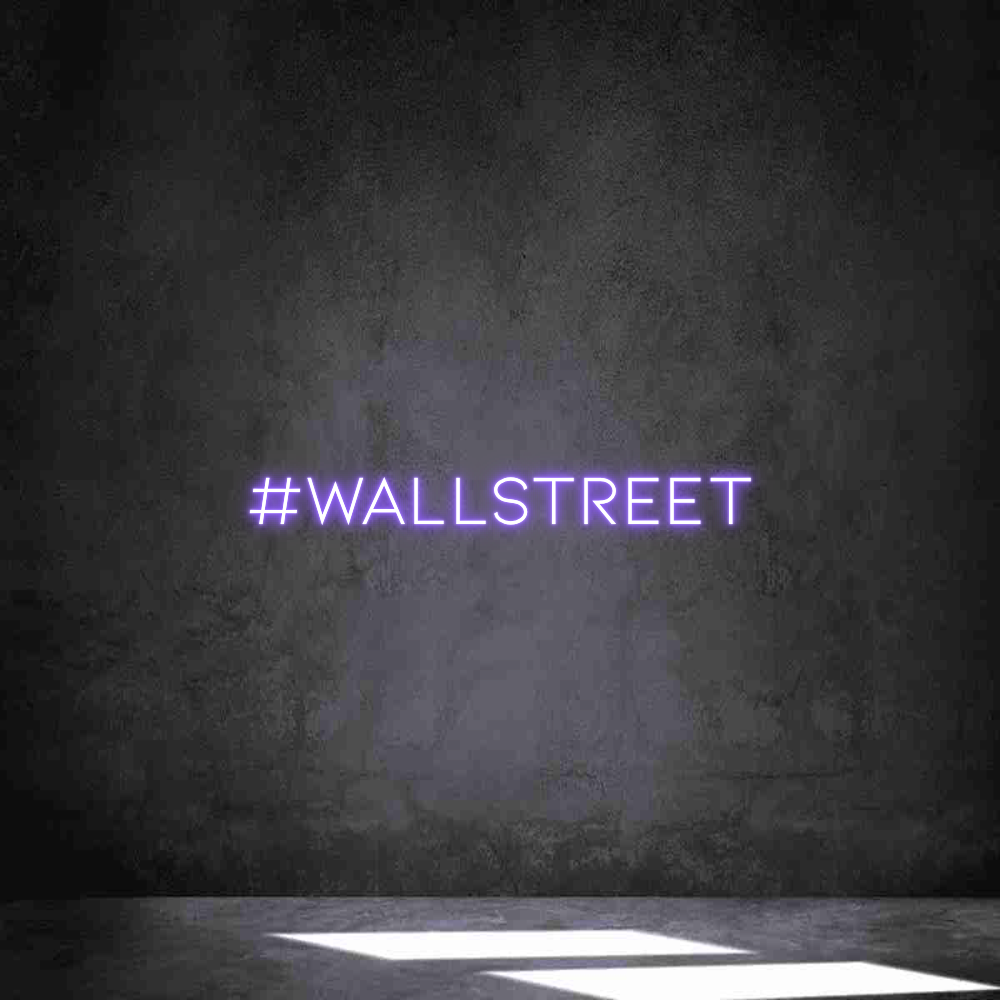 Neon personalizzato: #WALLSTREET