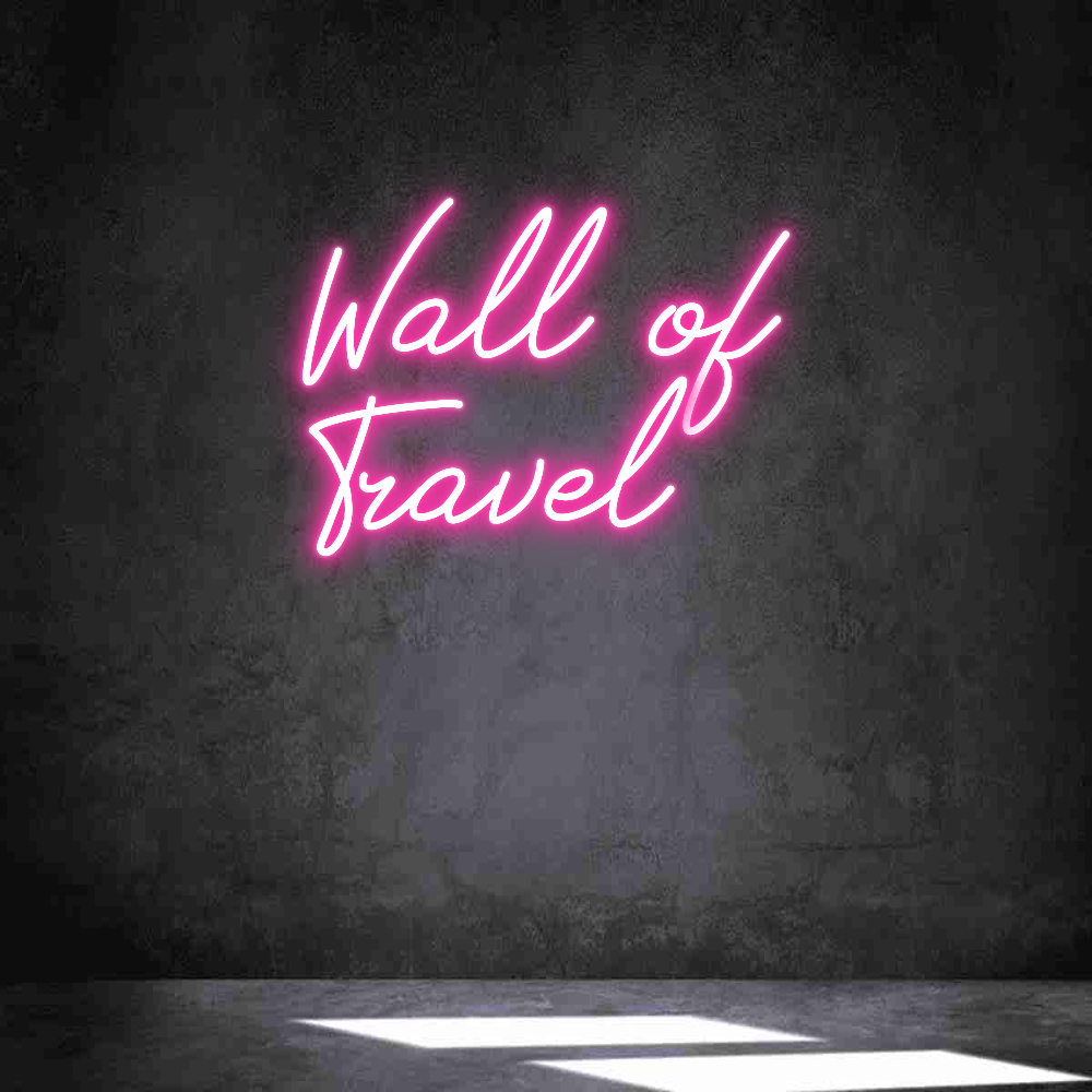 Neon personalizzato: Wall of
Travel