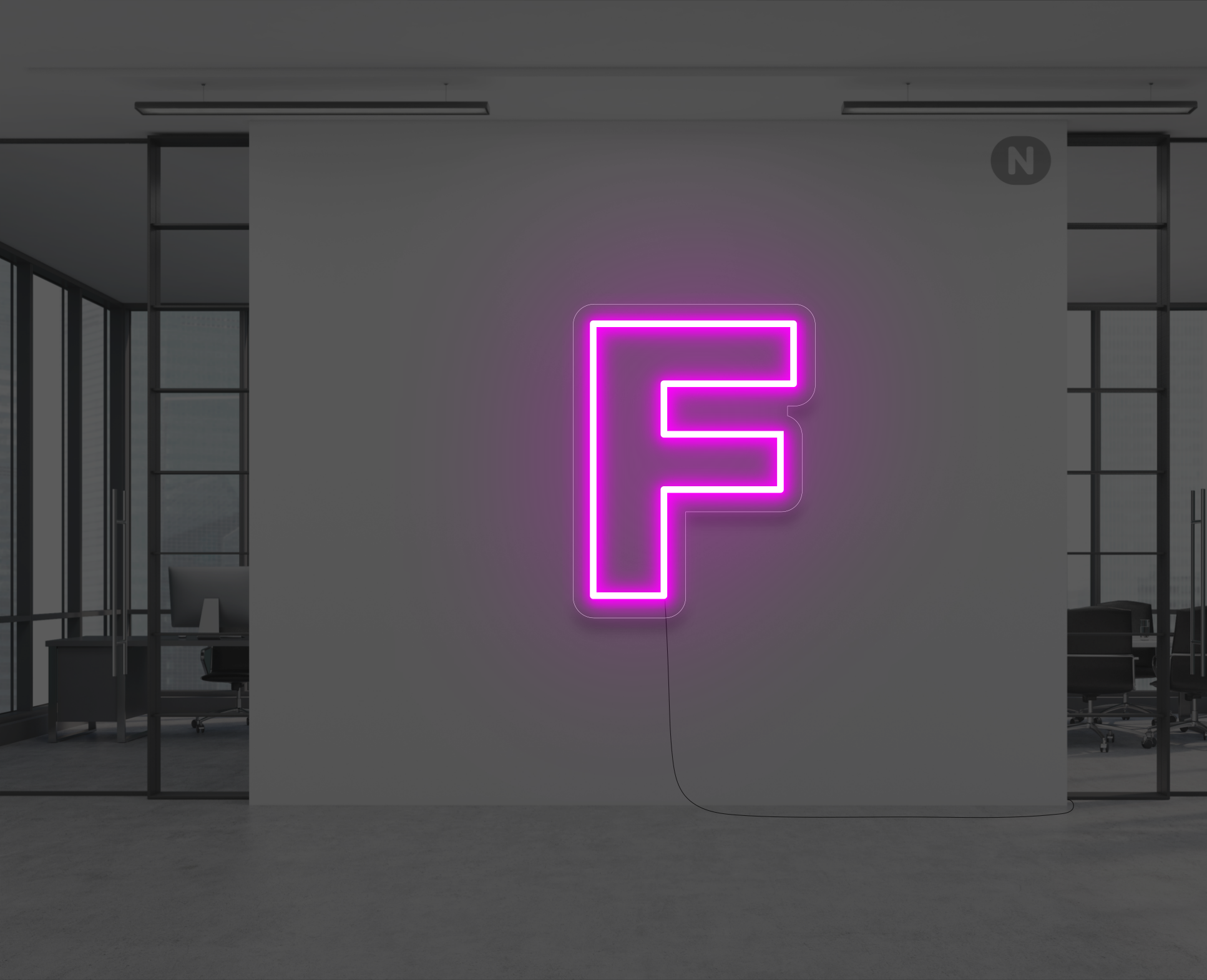 lettera-f-al-neon-rosa-neon