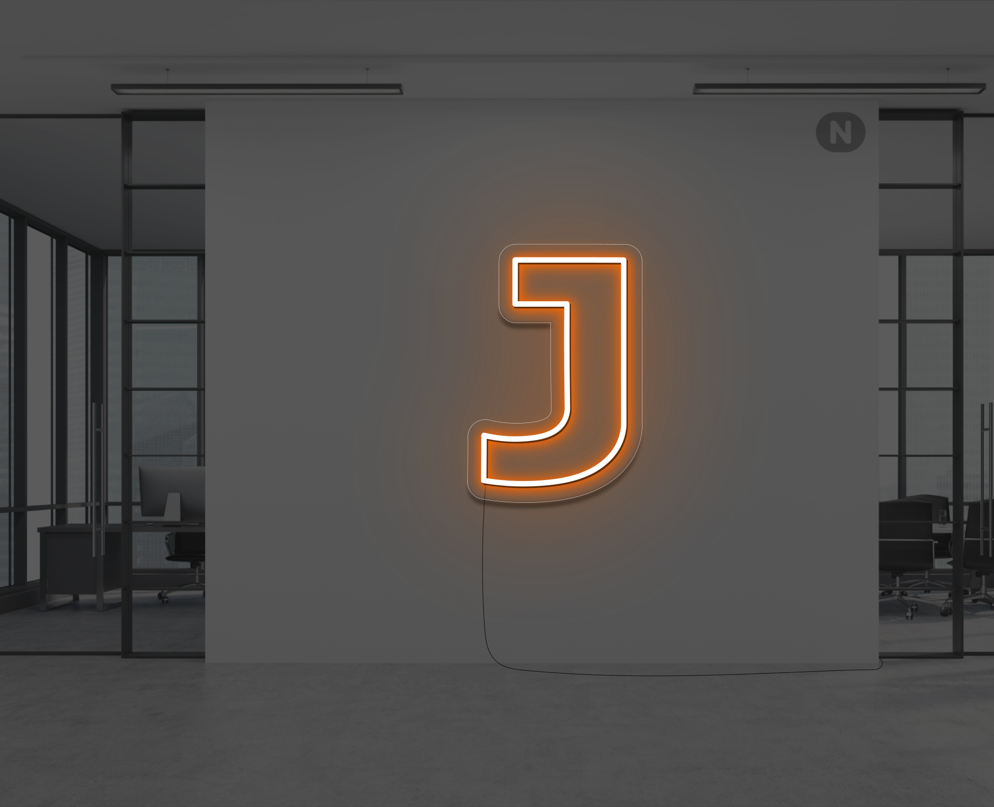 lettera-j-al-neon-arancio