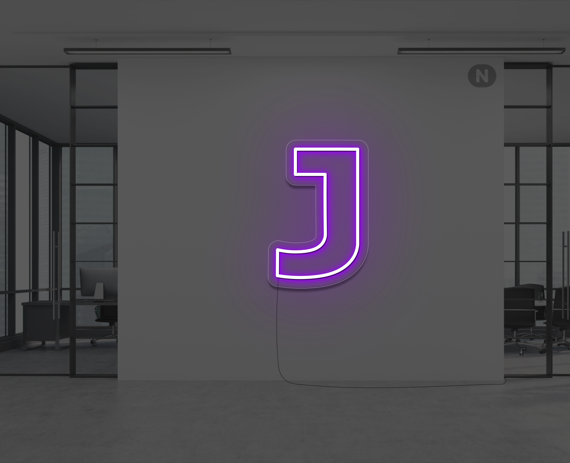 lettera-j-al-neon-viola