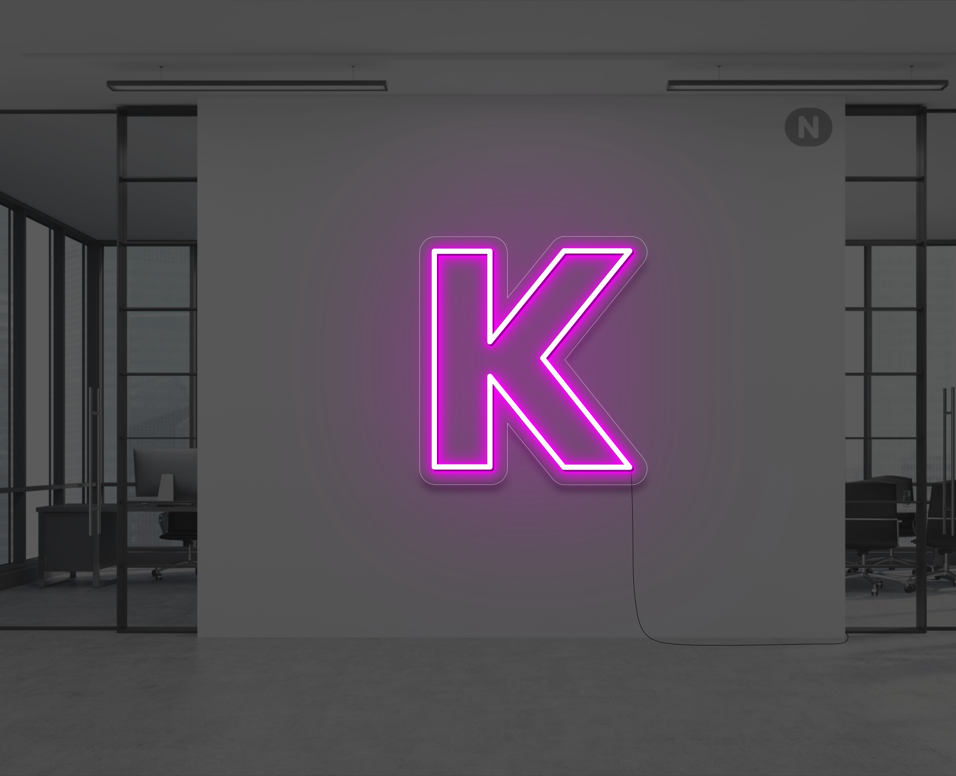 lettera-k-al-neon-rosa-neon