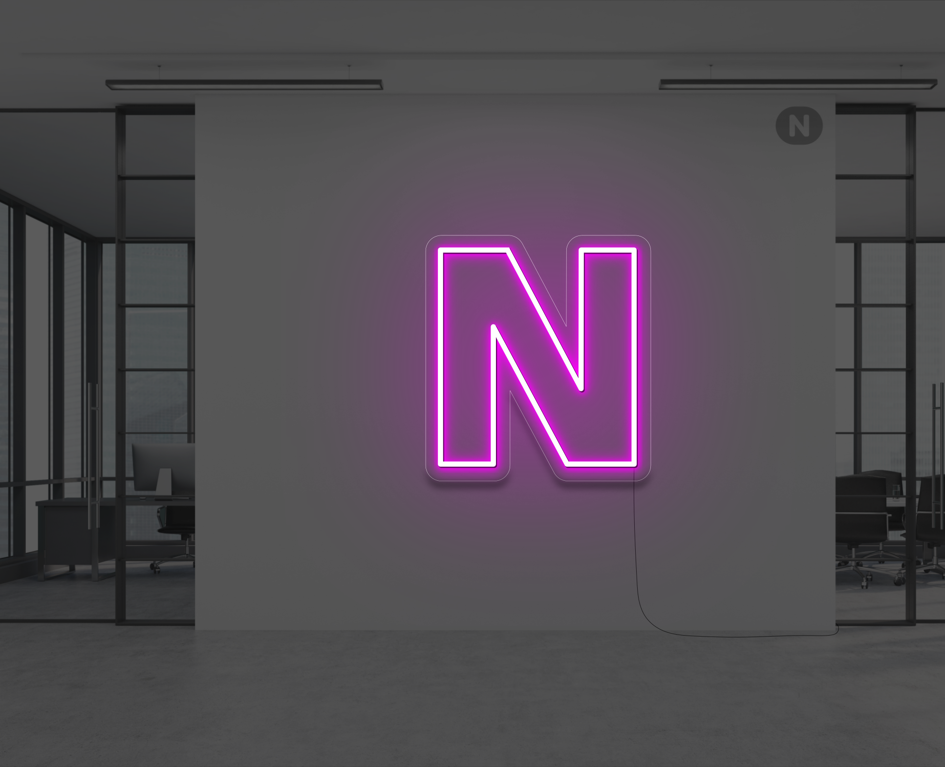 lettera-n-al-neon-rosa-neon
