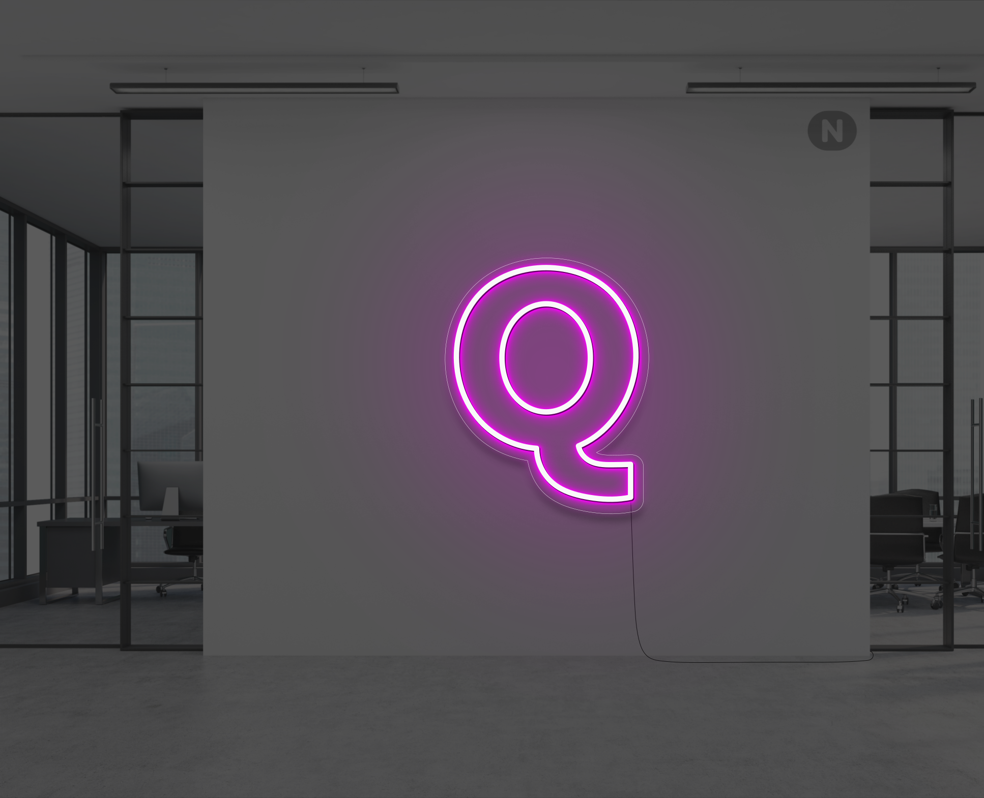 lettera-q-al-neon-rosa-neon