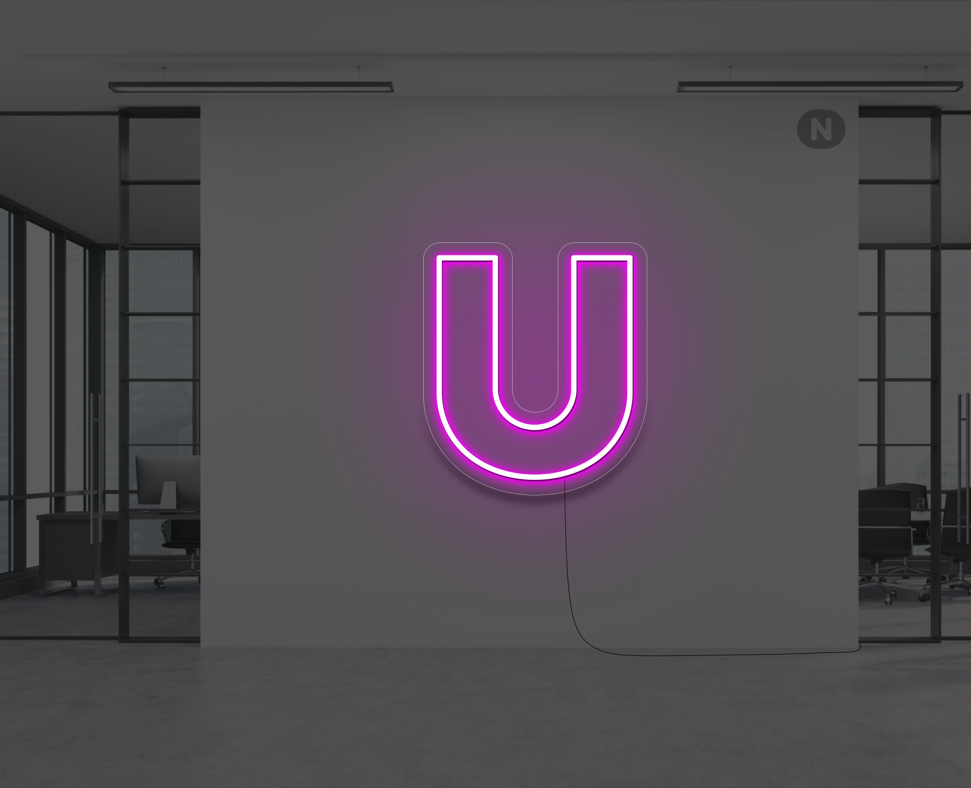 lettera-u-al-neon-rosa-neon