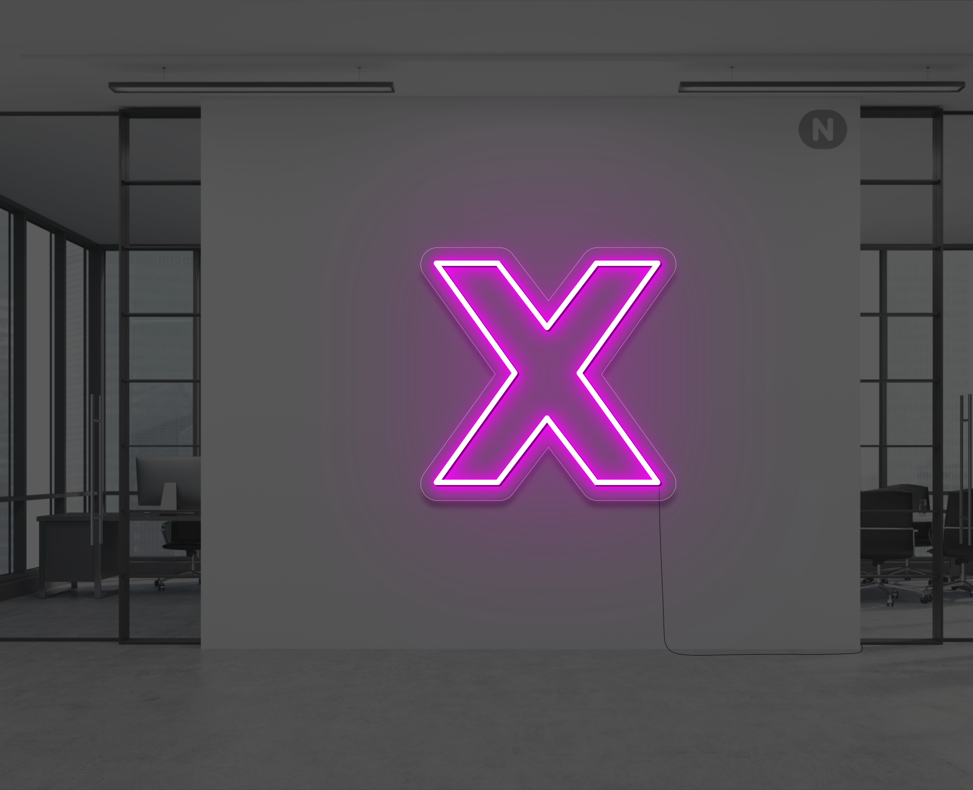 lettera-x-al-neon-rosa-neon