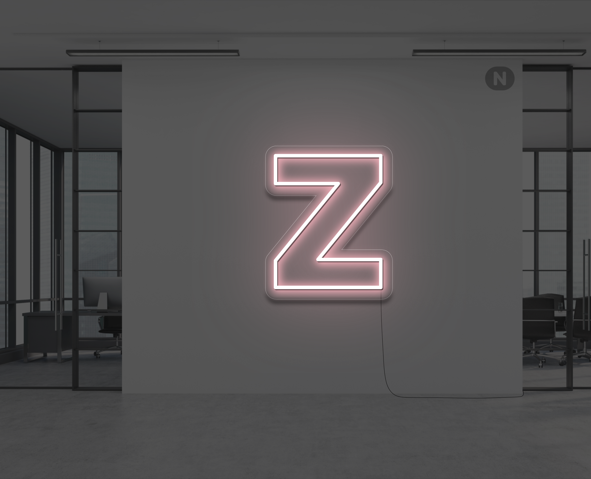 lettera-z-al-neon-rosa