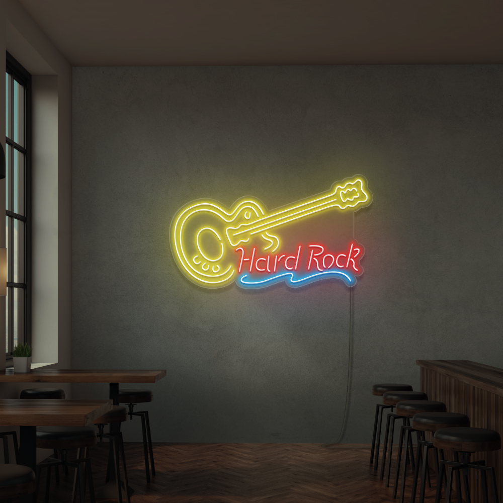 Insegna al neon Hard Rock