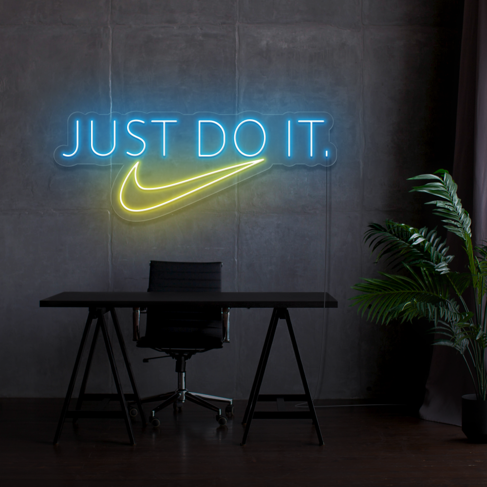 Insegna al neon Just do it