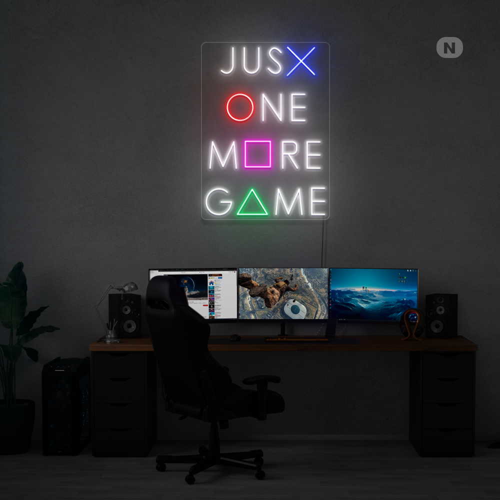 Insegna al neon One more Game
