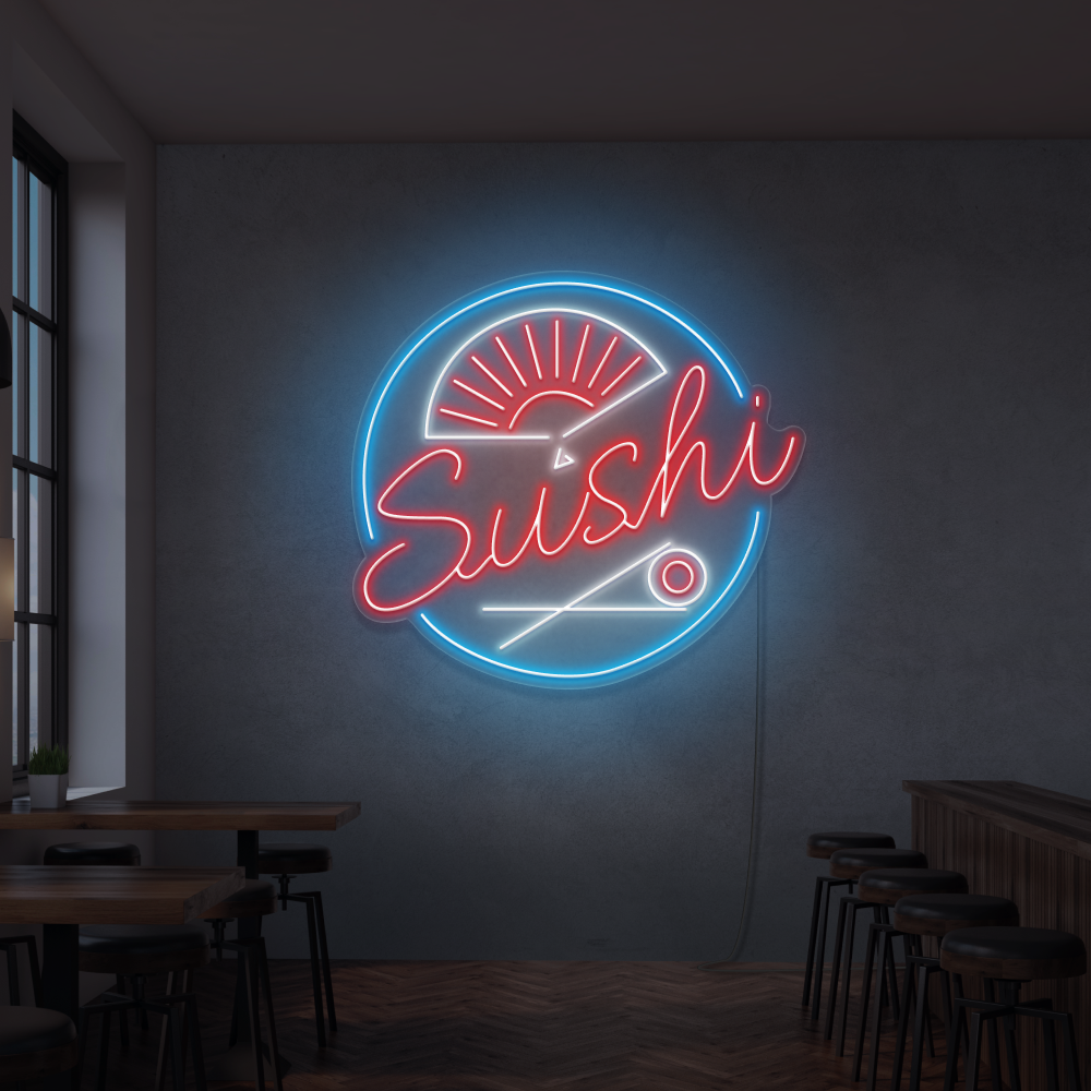 Insegna al neon Sushi
