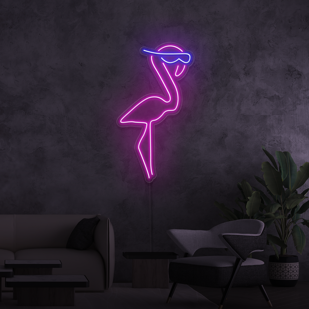 Insegna al neon Fenicottero
