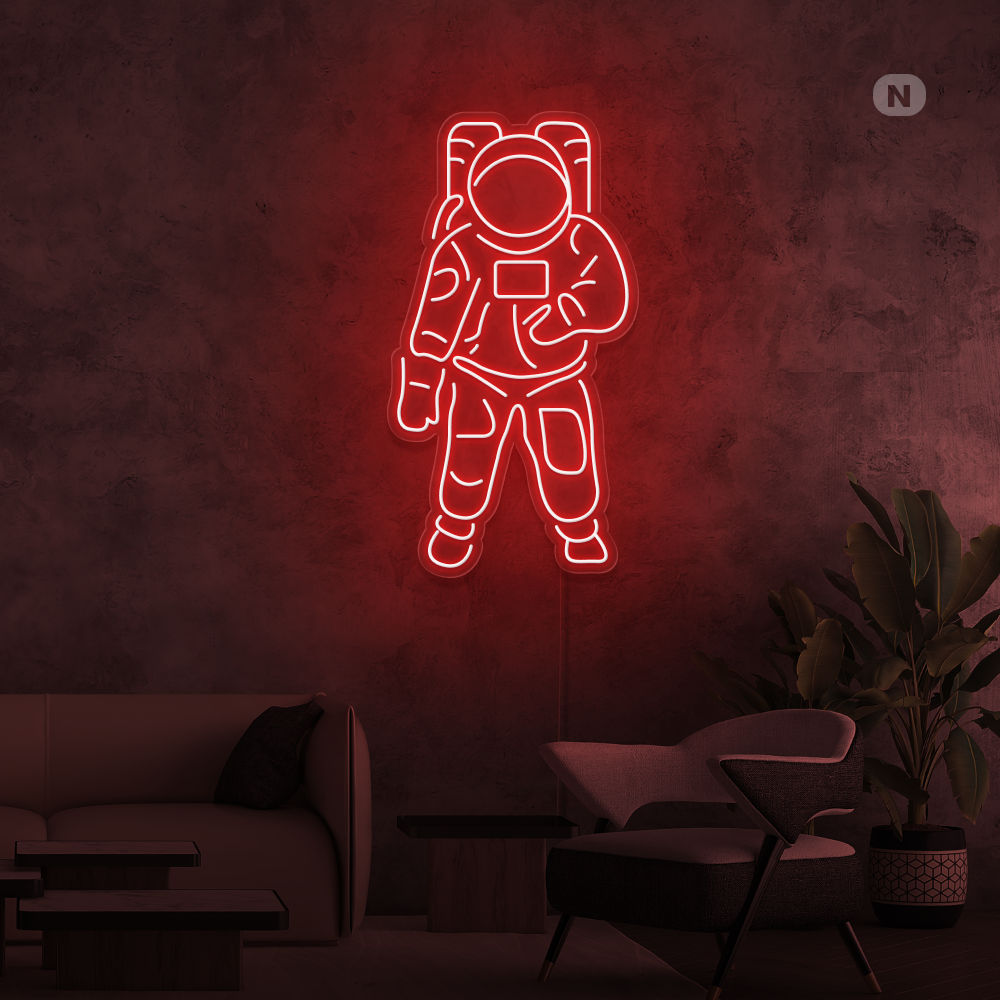 Insegna al neon Astronauta