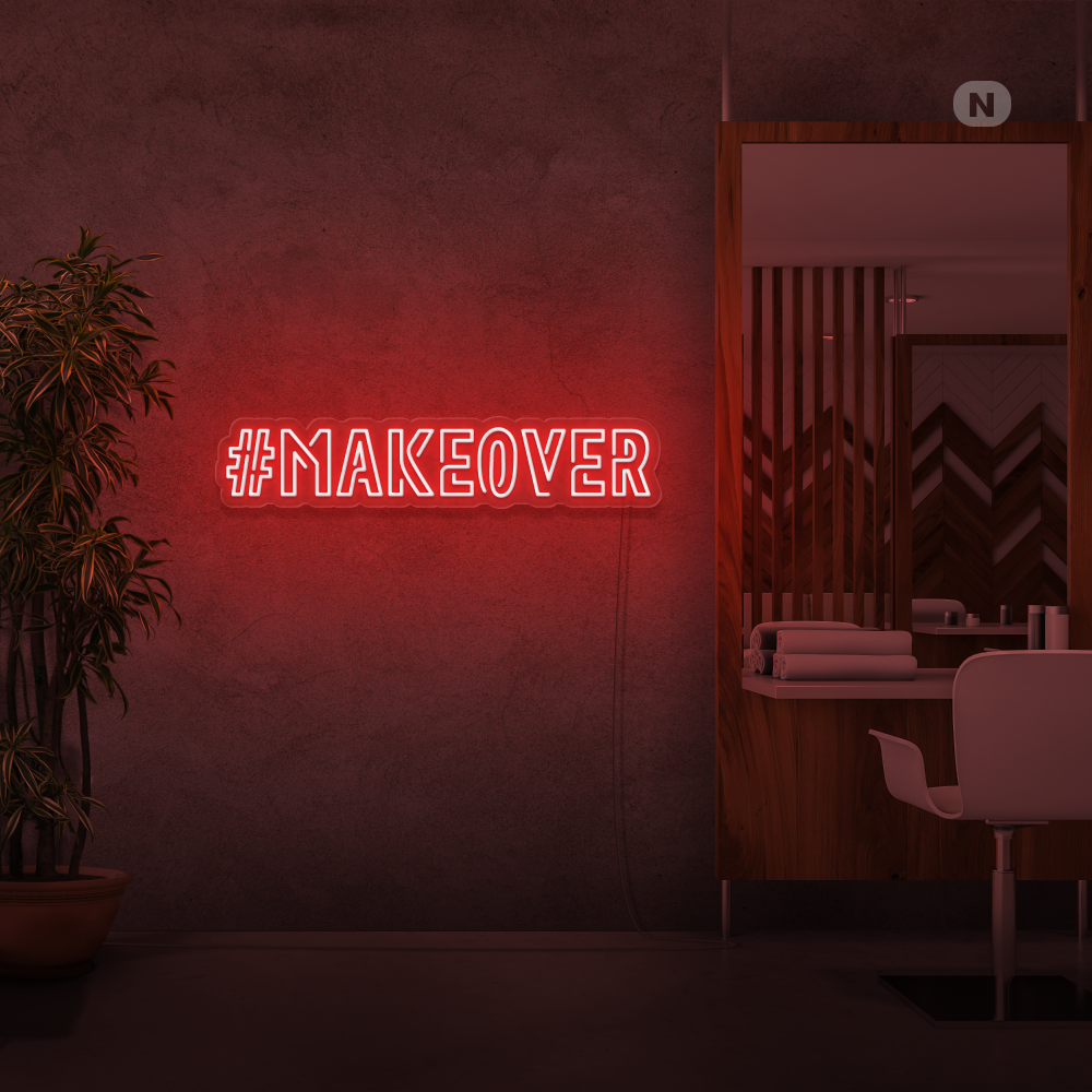 Insegna al neon Makeover