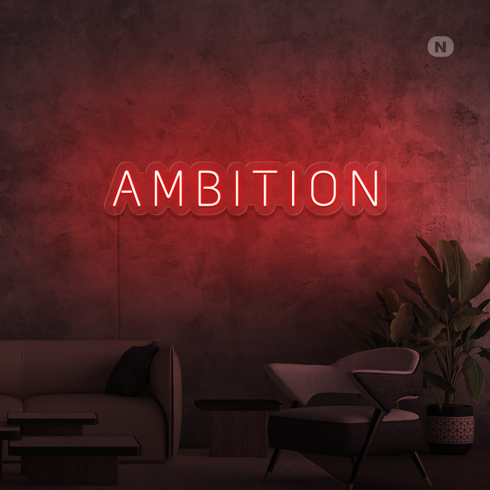 Insegna al neon Ambition