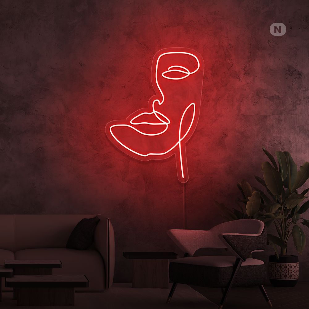 Insegna al neon Maschera