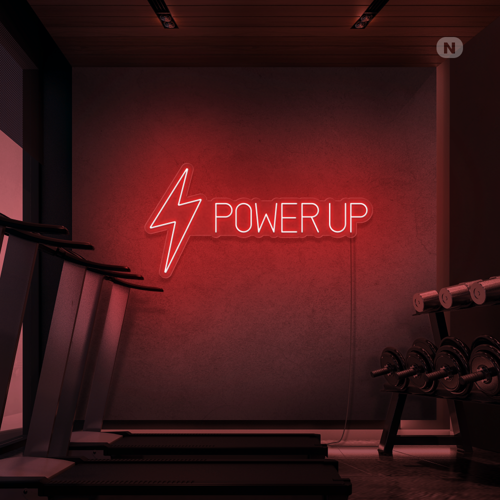 Insegna al neon Power Up
