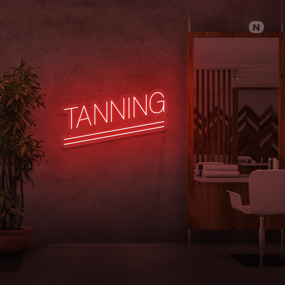 Insegna al neon Tanning