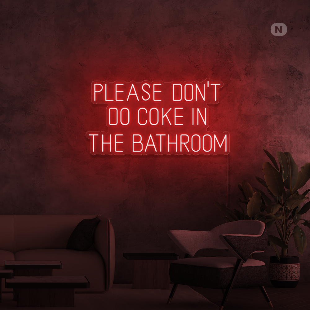Insegna al neon Il bagno