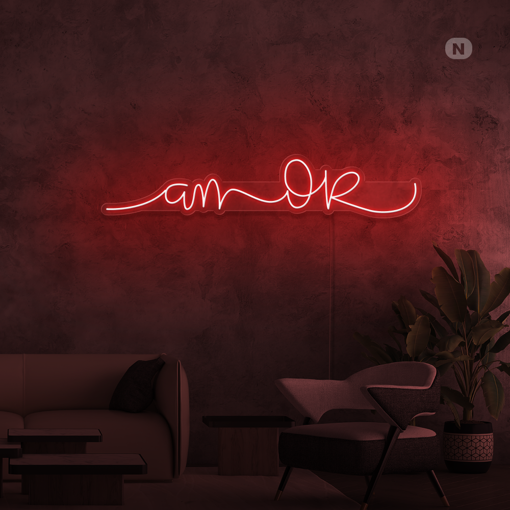 Insegna al neon L'amore 2