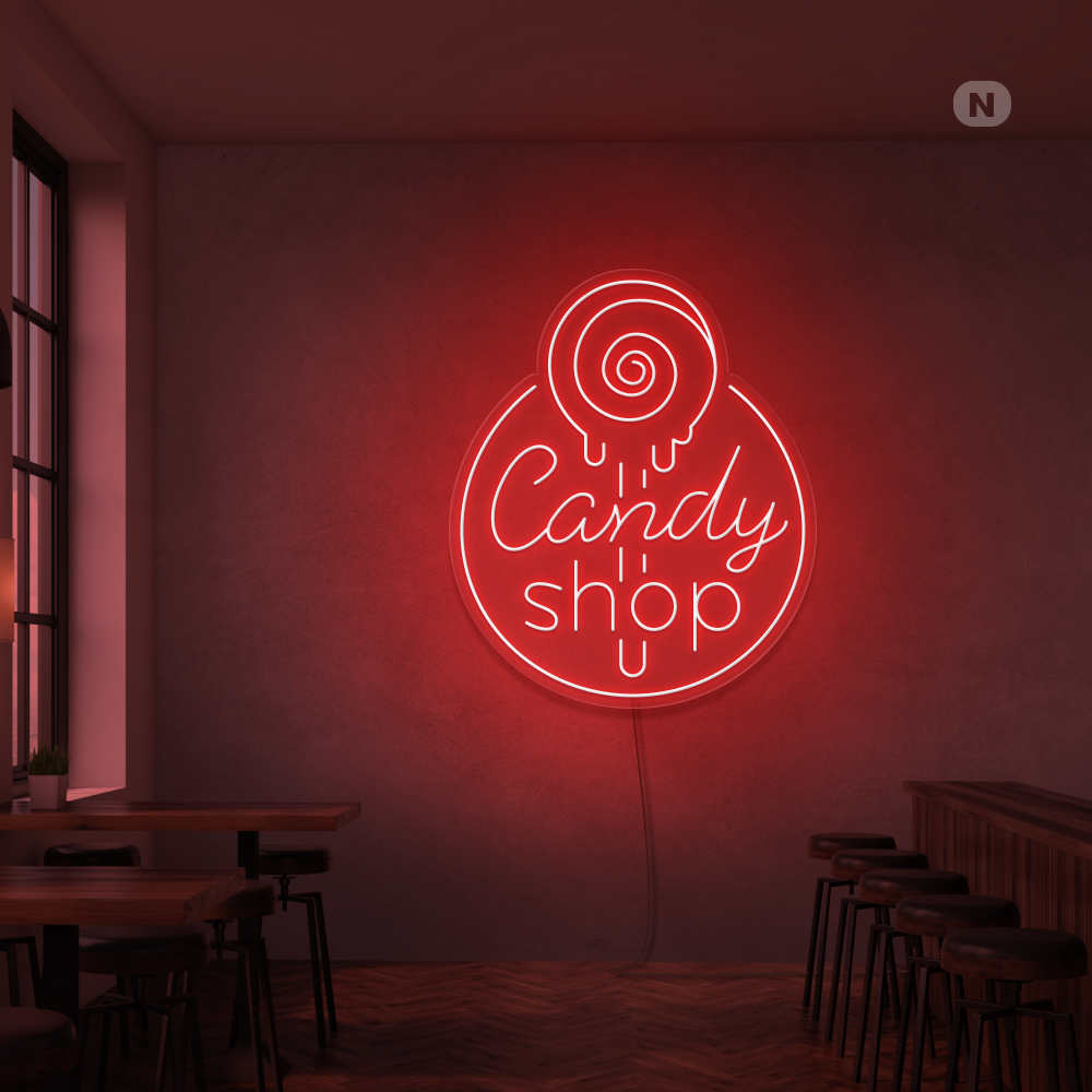 Insegna al Neon Candy Shop