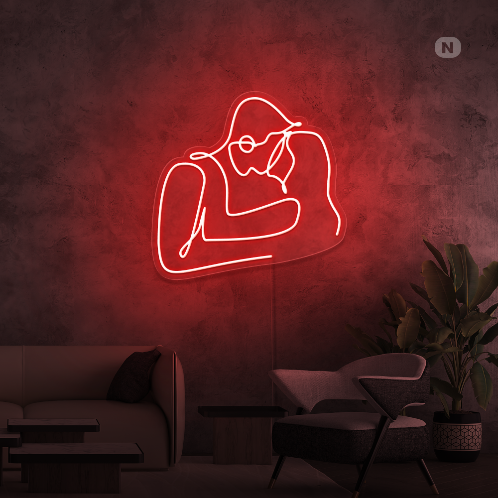 Insegna al neon Coppia d'amore