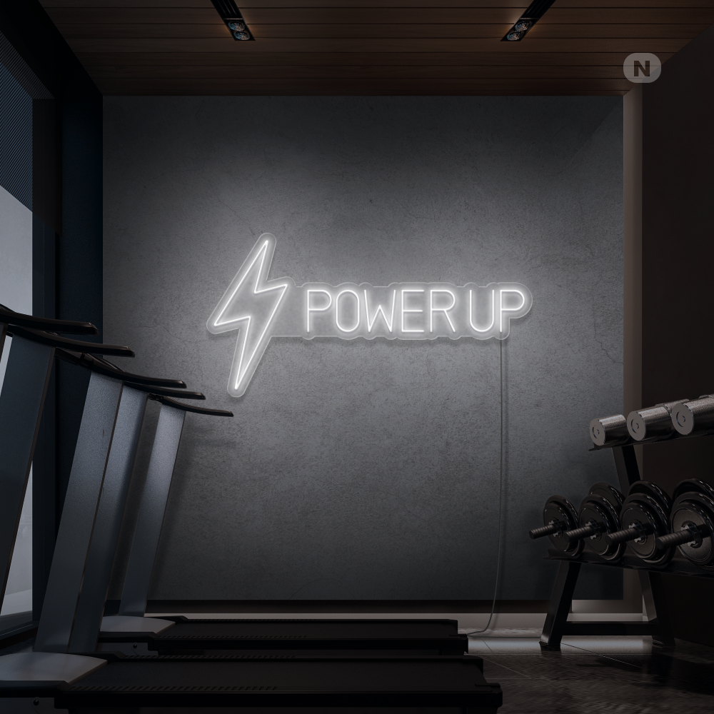 Insegna al neon Power Up