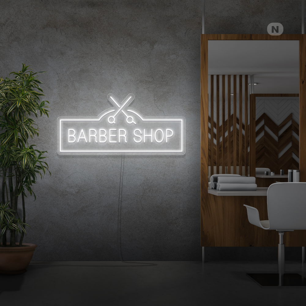 Insegna al neon Barber Shop