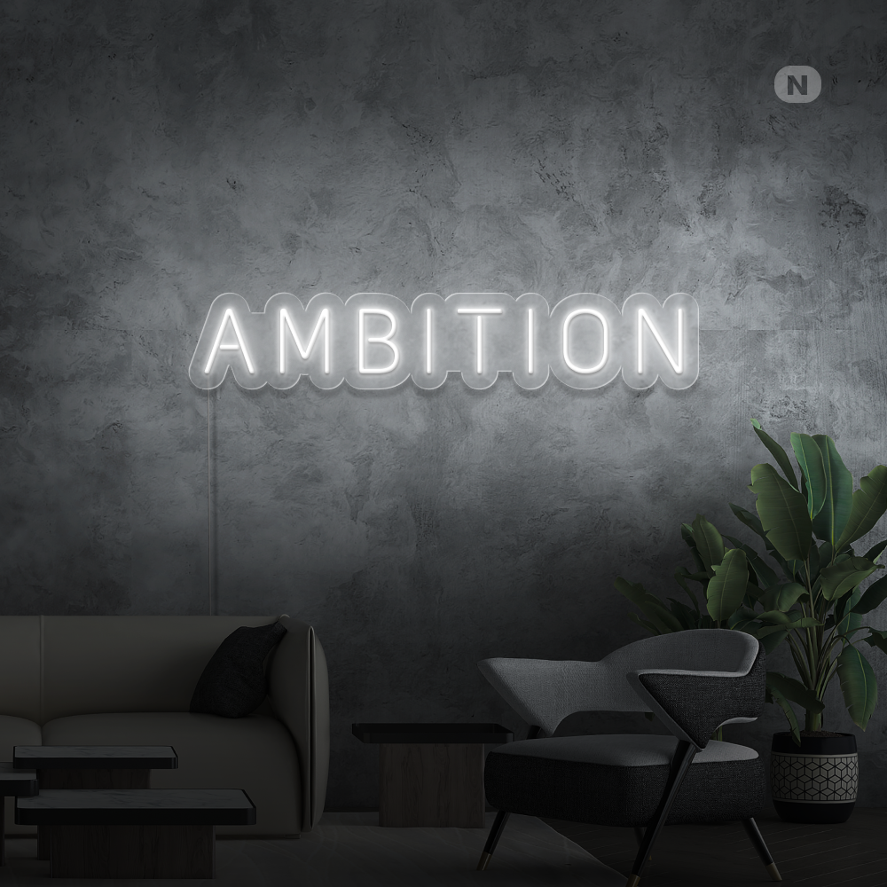 Insegna al neon Ambition