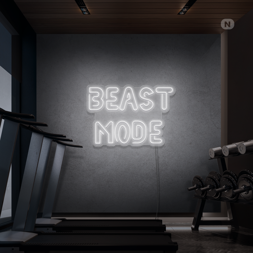 Insegna al neon Beast Mode