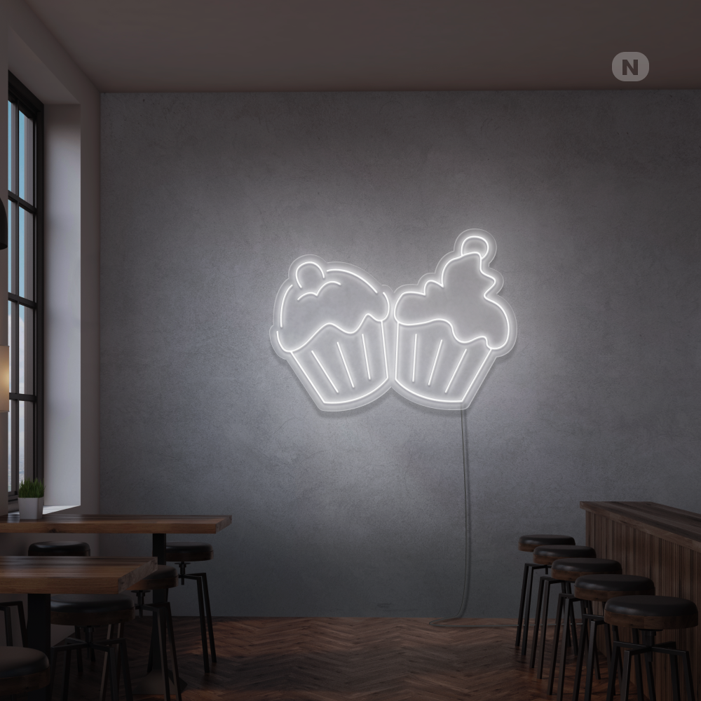 Insegna al neon Cupcakes