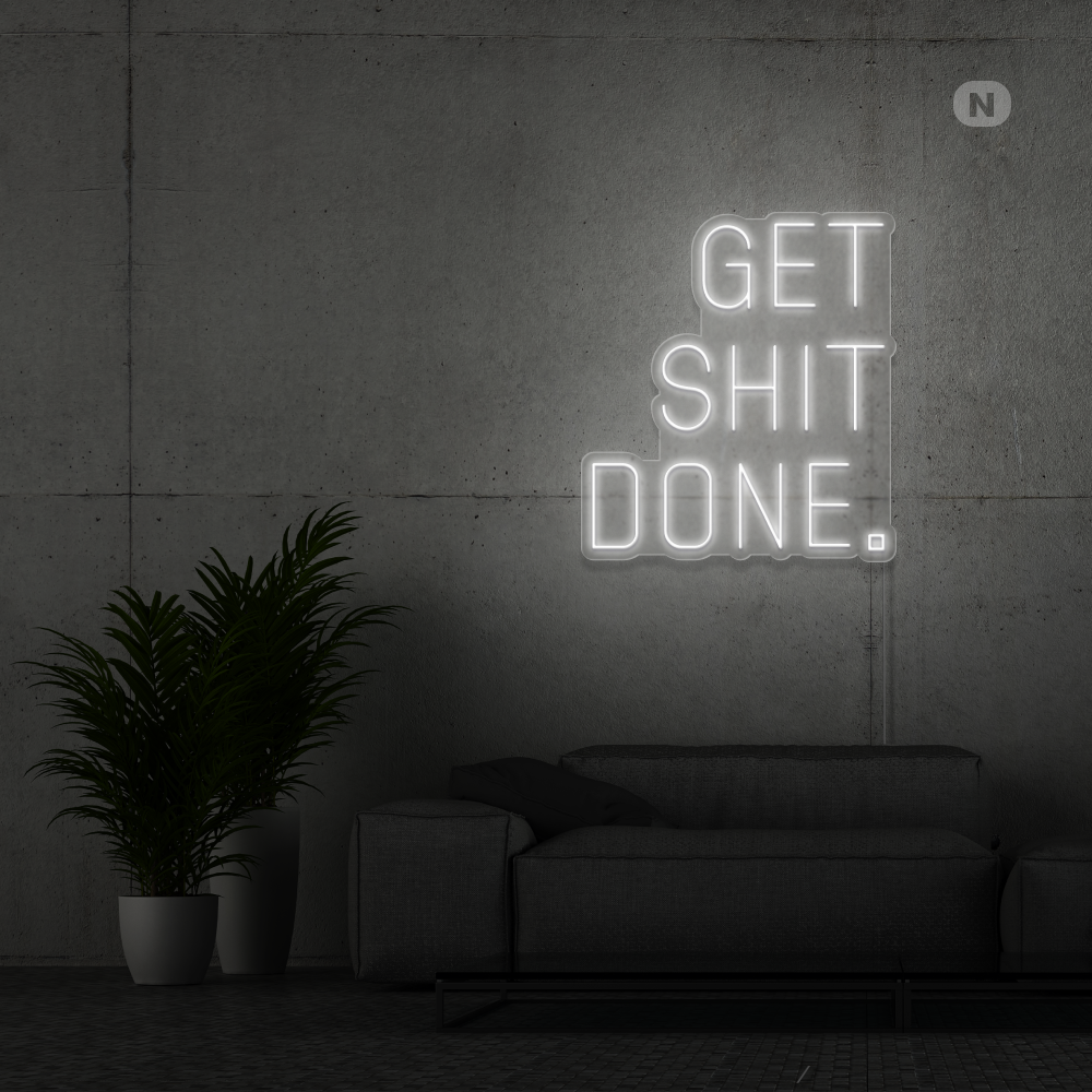 Insegna al neon Get Shit Done