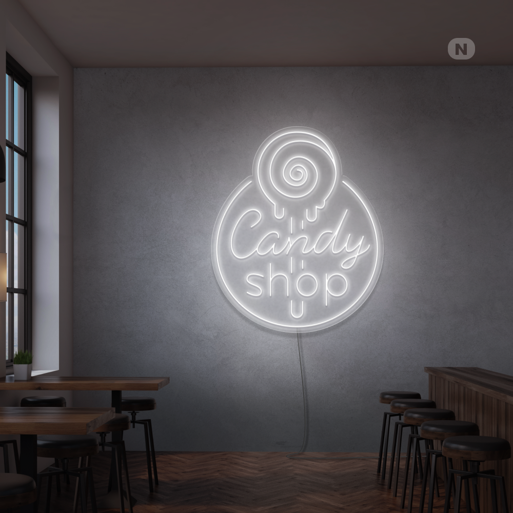 Insegna al Neon Candy Shop