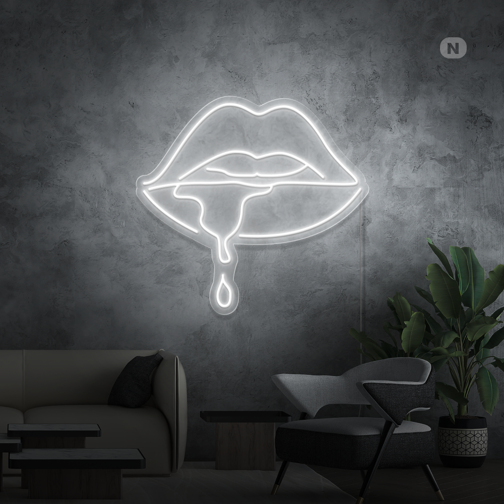 Insegna al neon Labbro Mordente