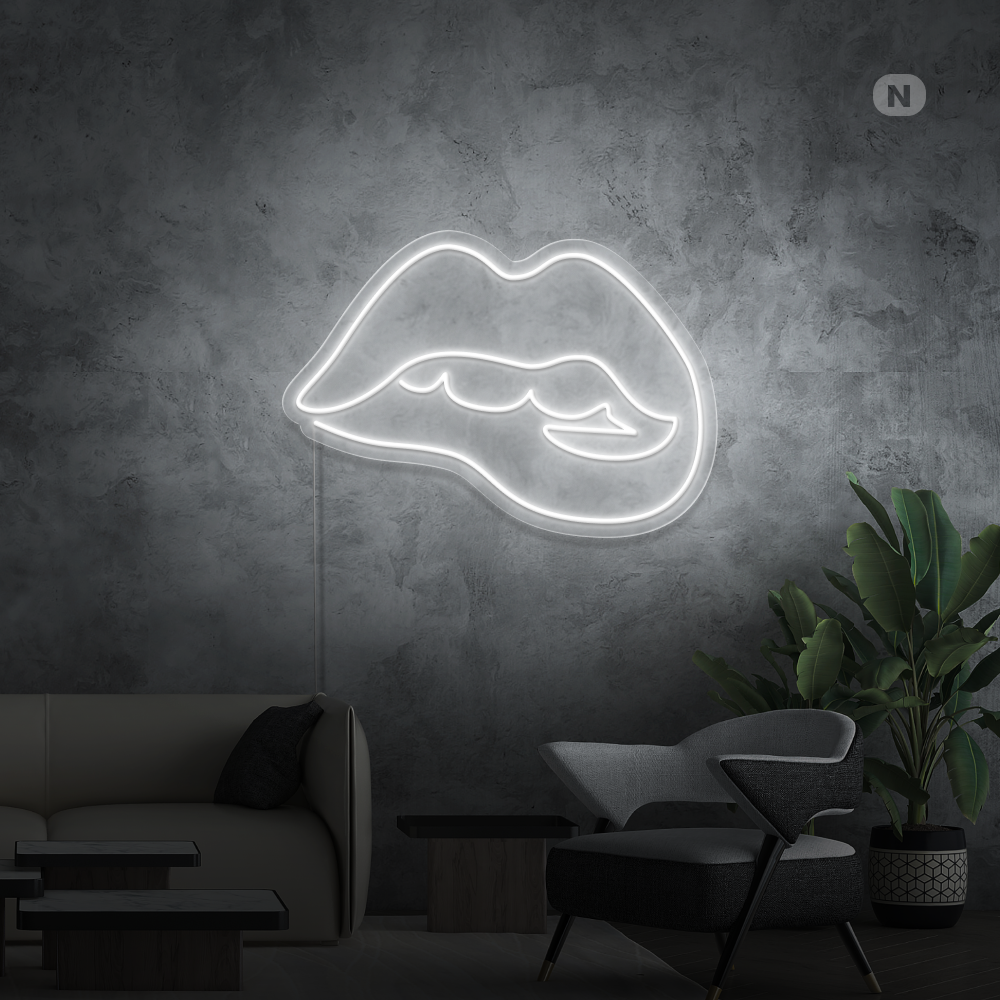 Insegna al neon Lèvres séduisantes